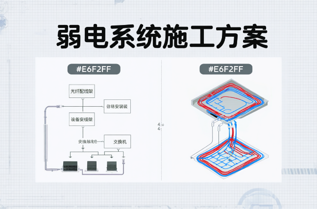 弱電系統(tǒng)施工方案涵蓋哪些關(guān)鍵系統(tǒng)？
